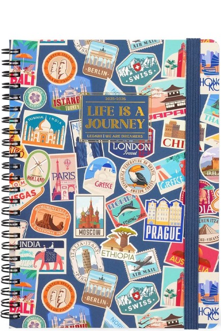 ΗΜΕΡΟΛΟΓΙΟ LEGAMI 25-26 ΑΚΑΔΗΜΑΙΚΟ SPIRAL PHOTO TRAVEL STICKERS 15*21 ΕΒΔΟΜΑΔΙΑΙΟ AG2616067 LARGE