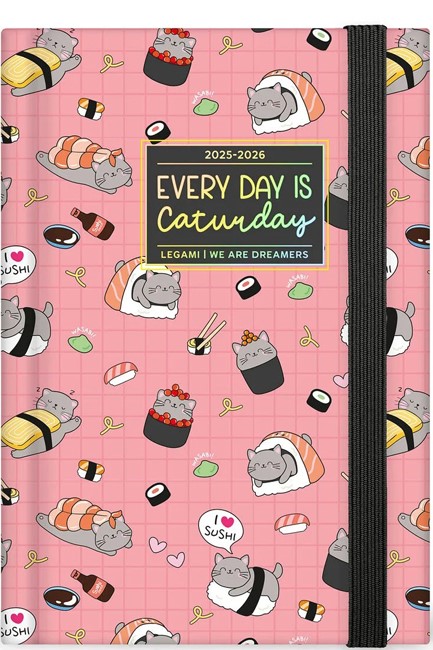 ΗΜΕΡΟΛΟΓΙΟ LEGAMI 25-26 ΑΚΑΔΗΜΑΙΚΟ PHOTO SUSHI CAT 12*18 ΗΜΕΡΗΣΙΟ AG2616055 MEDIUM