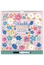 ΗΜΕΡΟΛΟΓΙΟ THE GIFTED COMPANY 26 FLORAL WEEKLY FAMILY PLANNER 30*30 ΤΟΙΧΟY ΜΕ ΜΑΡΚΑΔΟΡΟ