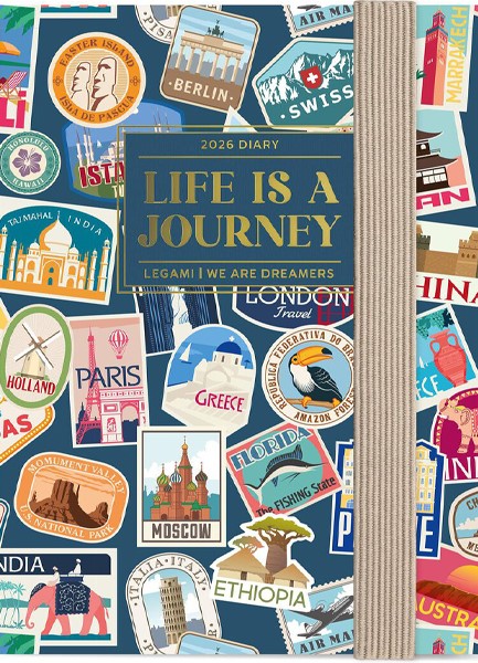 ΗΜΕΡΟΛΟΓΙΟ LEGAMI 26 PHOTO TRAVEL STICKERS 08*11 ΑΤΖΕΝΤΑ ΕΒΔΟΜΑΔΙΑΙΑ AG2612101 MINI