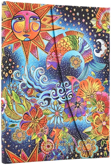 ΗΜΕΡ.PAPERBLANKS 25-26 ΑΚΑΔΗΜΑΙΚΟ CELESTIAL MAGIC 13*18 ΕΒΔΟΜΑΔΙΑΙΟ MIDI