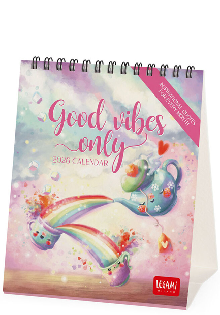ΗΜΕΡΟΛΟΓΙΟ LEGAMI 26 UNCOATED GOOD VIBES ONLY 12*14,5 ΕΠΙΤΡΑΠΕΖΙΟ CAL260163