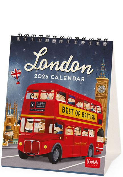 ΗΜΕΡΟΛΟΓΙΟ LEGAMI 26 UNCOATED LONDON 12*14,5 ΕΠΙΤΡΑΠΕΖΙΟ CAL260169