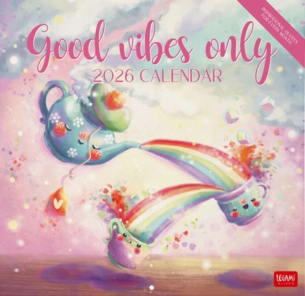ΗΜΕΡΟΛΟΓΙΟ LEGAMI 26 UNCOATED GOOD VIBES 30*30 ΤΟΙΧΟΥ CAL260042