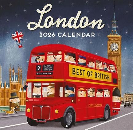 ΗΜΕΡΟΛΟΓΙΟ LEGAMI 26 UNCOATED LONDON 30*30 ΤΟΙΧΟΥ CAL260054