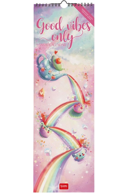 ΗΜΕΡΟΛΟΓΙΟ LEGAMI 26 UNCOATED GOOD VIBES ONLY 16*49 ΤΟΙΧΟΥ CAL260087