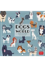 ΗΜΕΡΟΛΟΓΙΟ LEGAMI 26 UNCOATED DOGS OF THE WORLD 18*18 ΤΟΙΧΟΥ CAL260125