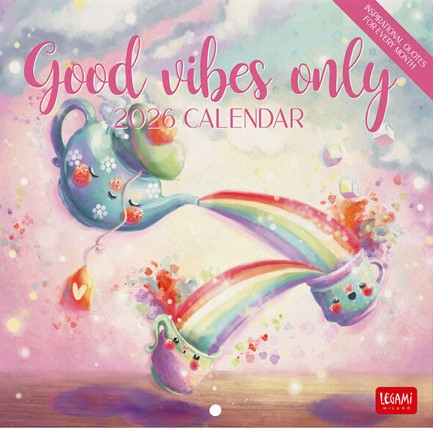 ΗΜΕΡΟΛΟΓΙΟ LEGAMI 26 UNCOATED GOOD VIBES ONLY 18*18 ΤΟΙΧΟΥ CAL260130