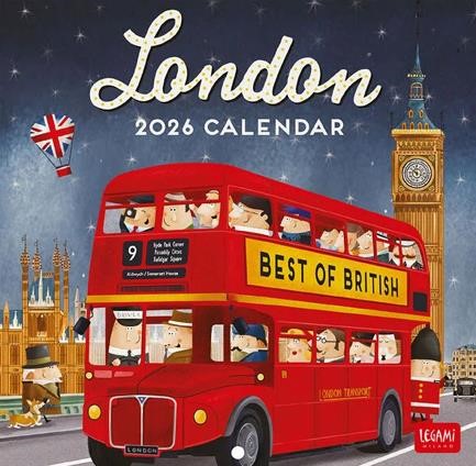 ΗΜΕΡΟΛΟΓΙΟ LEGAMI 26 UNCOATED LONDON 18*18 ΤΟΙΧΟΥ CAL260137