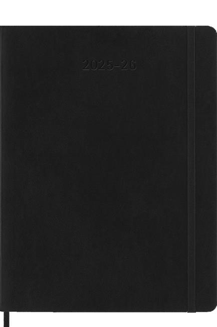 ΗΜΕΡΟΛΟΓΙΟ MOLESKINE 25-26 ΑΚΑΔΗΜΑΙΚΟ SOFT BLACK 19*25 ΕΒΔΟΜΑΔΙΑΙΟ EXTRA LARGE