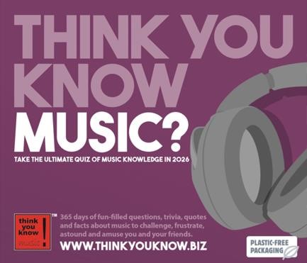 ΗΜΕΡΟΛΟΓΙΟ CAROUSEL 26 THINK YOU KNOW MUSIC 13*15 ΕΠΙΤΡΑΠΕΖΙΟ