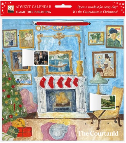 ΗΜΕΡΟΛΟΓΙΟ FLAME TREE 26 XMAS ADVENT THE COURTAULD-DECORATED 30*30 ΤΟΙΧΟΥ