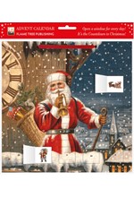 ΗΜΕΡΟΛΟΓΙΟ FLAME TREE 26 XMAS ADVENT SNOWY SANTA 30*30 ΤΟΙΧΟΥ