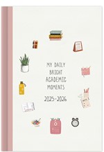ΗΜΕΡΟΛΟΓΙΟ ADBOOK 25-26 ΑΚΑΔΗΜΑΙΚΟ COSY PINK 14*21 ΗΜΕΡΗΣΙΟ