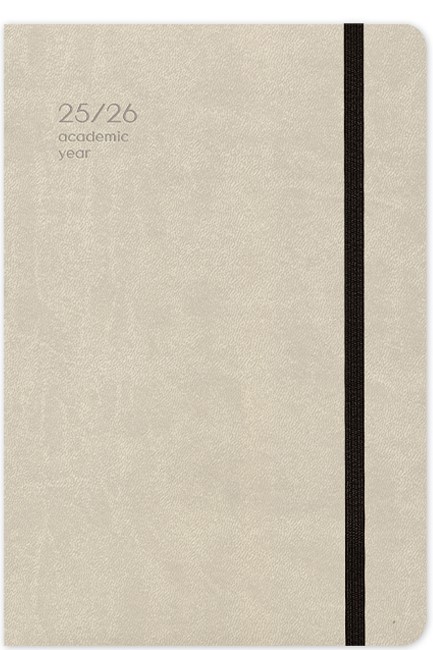 ΗΜΕΡΟΛΟΓΙΟ ADBOOK 25-26 ΑΚΑΔΗΜΑΙΚΟ HANDY BEIGE 14*21 ΗΜΕΡΗΣΙΟ ΜΕ ΛΑΣΤΙΧΟ