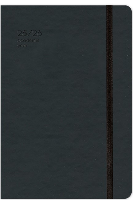 ΗΜΕΡΟΛΟΓΙΟ ADBOOK 25-26 ΑΚΑΔΗΜΑΙΚΟ HANDY BLACK 14*21 ΗΜΕΡΗΣΙΟ ΜΕ ΛΑΣΤΙΧΟ