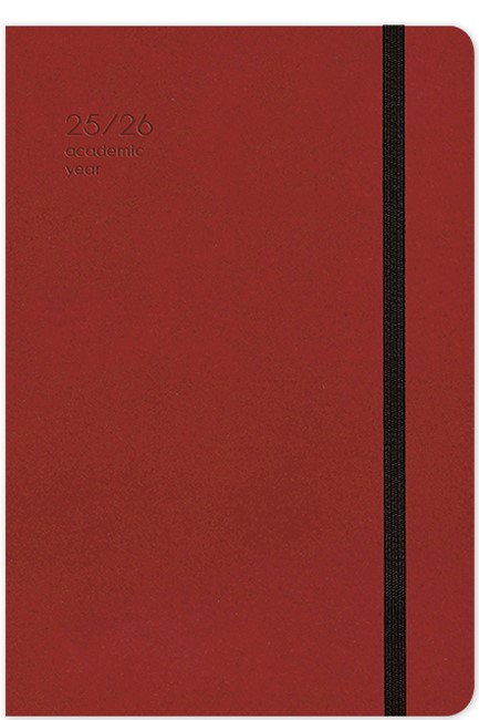 ΗΜΕΡΟΛΟΓΙΟ ADBOOK 25-26 ΑΚΑΔΗΜΑΙΚΟ HANDY RED 14*21 ΗΜΕΡΗΣΙΟ ΜΕ ΛΑΣΤΙΧΟ