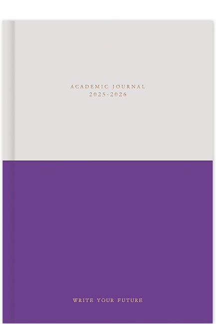 ΗΜΕΡΟΛΟΓΙΟ ADBOOK 25-26 ΑΚΑΔΗΜΑΙΚΟ JOURNAL PURPLE 14*21 ΗΜΕΡΗΣΙΟ ΜΕ ΛΑΣΤΙΧΟ