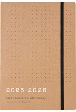 ΗΜΕΡΟΛΟΓΙΟ LETTS 25-26 ΑΚΑΔΗΜΑΙΚΟ ECO WRITERS KRAFT 15*21 ΕΒΔΟΜΑΔΙΑΙΟ A5 ΜΕ ΛΑΣΤΙΧΟ