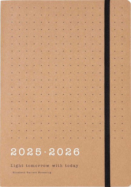 ΗΜΕΡΟΛΟΓΙΟ LETTS 25-26 ΑΚΑΔΗΜΑΙΚΟ ECO WRITERS KRAFT 15*21 ΕΒΔΟΜΑΔΙΑΙΟ A5 ΜΕ ΛΑΣΤΙΧΟ