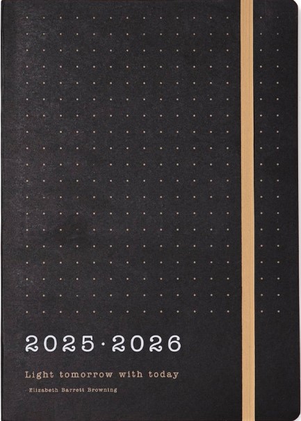 ΗΜΕΡΟΛΟΓΙΟ LETTS 25-26 ΑΚΑΔΗΜΑΙΚΟ ECO WRITERS BLACK 15*21 ΕΒΔΟΜΑΔΙΑΙΟ A5 ΜΕ ΛΑΣΤΙΧΟ