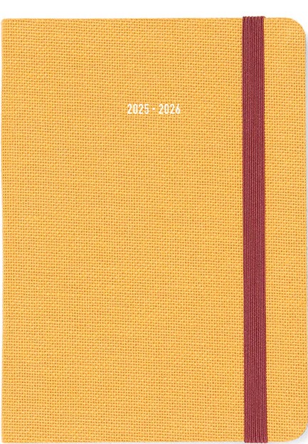 ΗΜΕΡΟΛΟΓΙΟ LETTS 25-26 ΑΚΑΔΗΜΑΙΚΟ RAW MUSTARD 12*17 ΗΜΕΡΗΣΙΟ A6 ΜΕ ΛΑΣΤΙΧΟ