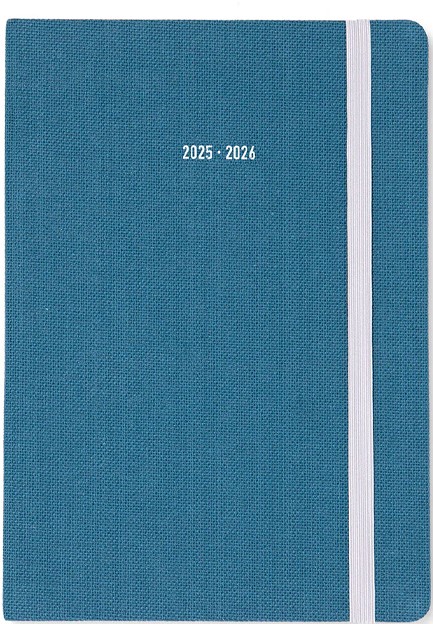 ΗΜΕΡΟΛΟΓΙΟ LETTS 25-26 ΑΚΑΔΗΜΑΙΚΟ RAW TEAL 12*17 ΗΜΕΡΗΣΙΟ A6 ΜΕ ΛΑΣΤΙΧΟ