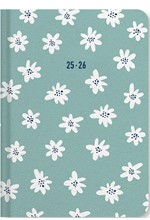ΗΜΕΡΟΛΟΓΙΟ LETTS 25-26 ΑΚΑΔΗΜΑΙΚΟ DAISIES MINT 12*17 ΕΒΔΟΜΑΔΙΑΙΟ A6