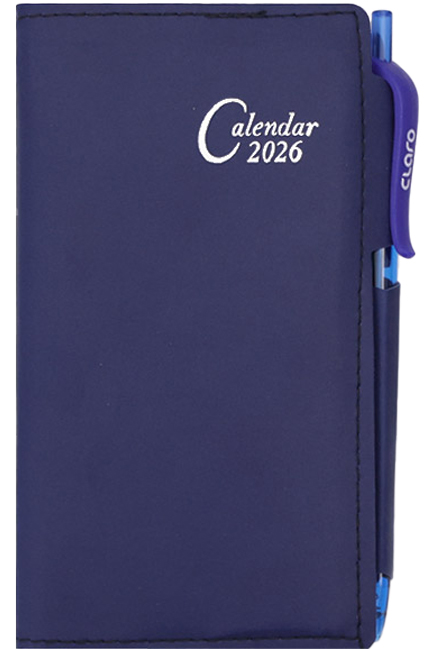 ΗΜΕΡΟΛΟΓΙΟ ΕΚΔΟΣΙΣ 26 ΓΩΝΙΕΣ ΜΠΛΕ 09*15 ΑΤΖΕΝΤΑ ΗΜΕΡΗΣΙΑ ΜΕ ΣΤΥΛΟ