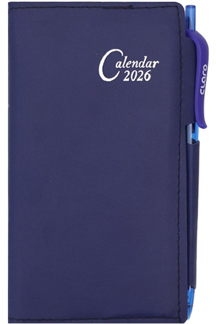 ΗΜΕΡΟΛΟΓΙΟ ΕΚΔΟΣΙΣ 26 ΓΩΝΙΕΣ ΜΠΛΕ 09*15 ΑΤΖΕΝΤΑ ΗΜΕΡΗΣΙΑ ΜΕ ΣΤΥΛΟ