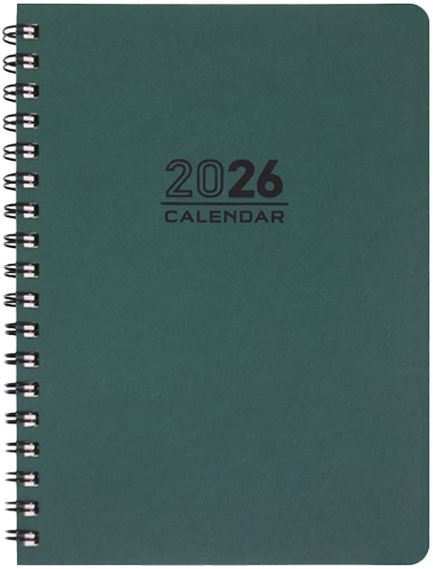 ΗΜΕΡΟΛΟΓΙΟ ΕΚΔΟΣΙΣ 26 SPIRAL ΠΡΑΣΙΝΟ 17*25 ΕΒΔΟΜΑΔΙΑΙΟ