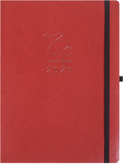ΗΜΕΡΟΛΟΓΙΟ ΕΚΔΟΣΙΣ 26 FLEX ΚΟΚΚΙΝΟ 12*17 ΗΜΕΡΗΣΙΟ ΜΕ ΛΑΣΤΙΧΟ ΚΑΙ ΘΗΛΙΑ