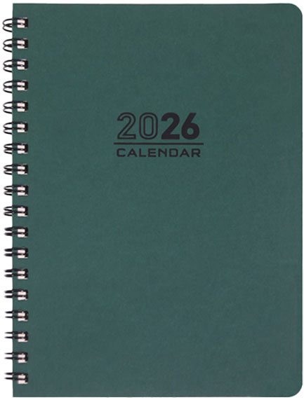 ΗΜΕΡΟΛΟΓΙΟ ΕΚΔΟΣΙΣ 26 SPIRAL ΠΡΑΣΙΝΟ 12*17 ΗΜΕΡΗΣΙΟ