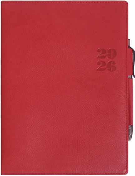 ΗΜΕΡΟΛΟΓΙΟ ΕΚΔΟΣΙΣ 26 BUFFALINO ΚΟΚΚΙΝΟ 14*21 ΗΜΕΡΗΣΙΟ ΜΕ ΣΤΥΛΟ