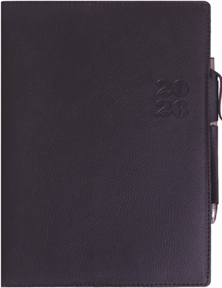 ΗΜΕΡΟΛΟΓΙΟ ΕΚΔΟΣΙΣ 26 BUFFALINO ΜΑΥΡΟ 17*25 ΗΜΕΡΗΣΙΟ ΜΕ ΣΤΥΛΟ