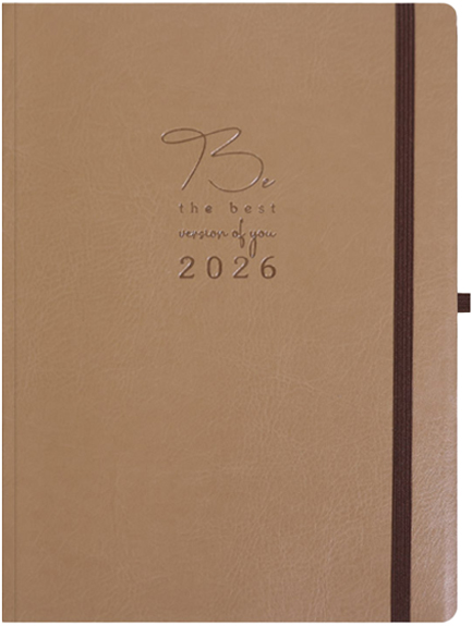 ΗΜΕΡΟΛΟΓΙΟ ΕΚΔΟΣΙΣ 26 FLEX ΚΑΦΕ 17*25 ΗΜΕΡΗΣΙΟ ΜΕ ΛΑΣΤΙΧΟ ΚΑΙ ΘΗΛΙΑ