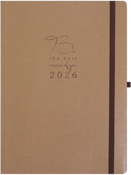 ΗΜΕΡΟΛΟΓΙΟ ΕΚΔΟΣΙΣ 26 FLEX ΚΑΦΕ 17*25 ΗΜΕΡΗΣΙΟ ΜΕ ΛΑΣΤΙΧΟ ΚΑΙ ΘΗΛΙΑ