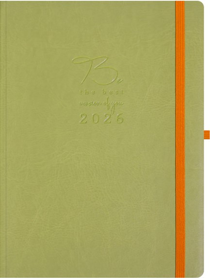 ΗΜΕΡΟΛΟΓΙΟ ΕΚΔΟΣΙΣ 26 FLEX ΠΡΑΣΙΝΟ 17*25 ΗΜΕΡΗΣΙΟ ΜΕ ΛΑΣΤΙΧΟ ΚΑΙ ΘΗΛΙΑ