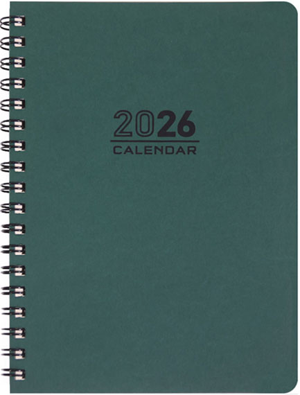 ΗΜΕΡΟΛΟΓΙΟ ΕΚΔΟΣΙΣ 26 SPIRAL ΠΡΑΣΙΝΟ 21*29 ΗΜΕΡΗΣΙΟ