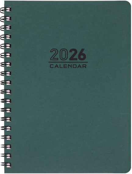 ΗΜΕΡΟΛΟΓΙΟ ΕΚΔΟΣΙΣ 26 SPIRAL ΠΡΑΣΙΝΟ 21*29 ΗΜΕΡΗΣΙΟ