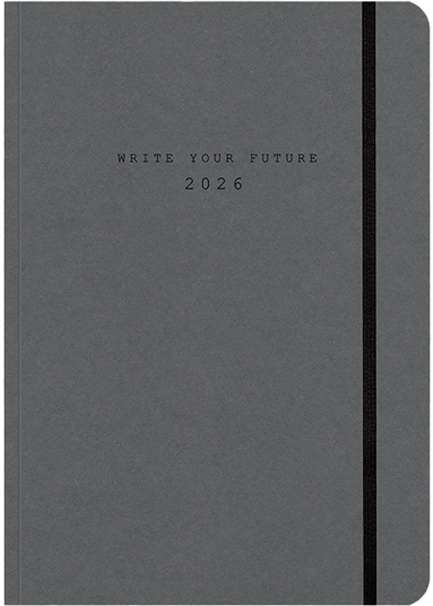 ΗΜΕΡΟΛΟΓΙΟ ADBOOK 26 ECO CHARCOAL 09*13 ΗΜΕΡΗΣΙΑ ΑΤΖΕΝΤΑ ΜΕ ΛΑΣΤΙΧΟ