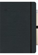 ΗΜΕΡΟΛΟΓΙΟ ADBOOK 26 HANDY BLACK 09*13 ΗΜΕΡΗΣΙΑ ΑΤΖΕΝΤΑ ΟΡΘΙΑ  SOFT ΜΕ ΛΑΣΤΙΧΟ ΚΑΙ ΜΟΛΥΒΙ