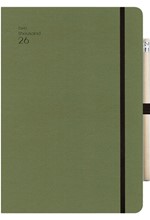 ΗΜΕΡΟΛΟΓΙΟ ADBOOK 26 HANDY CHAKI 09*13 ΗΜΕΡΗΣΙΑ ΑΤΖΕΝΤΑ ΟΡΘΙΑ  SOFT ΜΕ ΛΑΣΤΙΧΟ ΚΑΙ ΜΟΛΥΒΙ