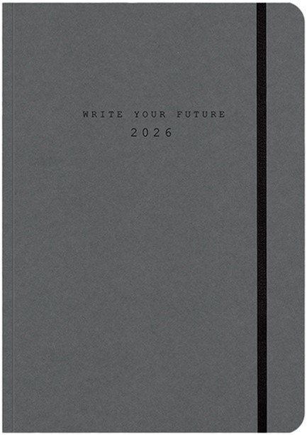 ΗΜΕΡΟΛΟΓΙΟ ADBOOK 26 ECO CHARCOAL 13*21 ΕΒΔΟΜΑΔΙΑΙΟ ΜΕ ΛΑΣΤΙΧΟ