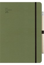 ΗΜΕΡΟΛΟΓΙΟ ADBOOK 26 HANDY CHAKI 13*21 ΕΒΔΟΜΑΔΙΑΙΟ SOFT ΜΕ ΛΑΣΤΙΧΟ ΚΑΙ ΜΟΛΥΒΙ