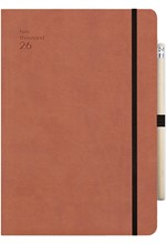 ΗΜΕΡΟΛΟΓΙΟ ADBOOK 26 HANDY TAN 13*21 ΕΒΔΟΜΑΔΙΑΙΟ SOFT ΜΕ ΛΑΣΤΙΧΟ ΚΑΙ ΜΟΛΥΒΙ