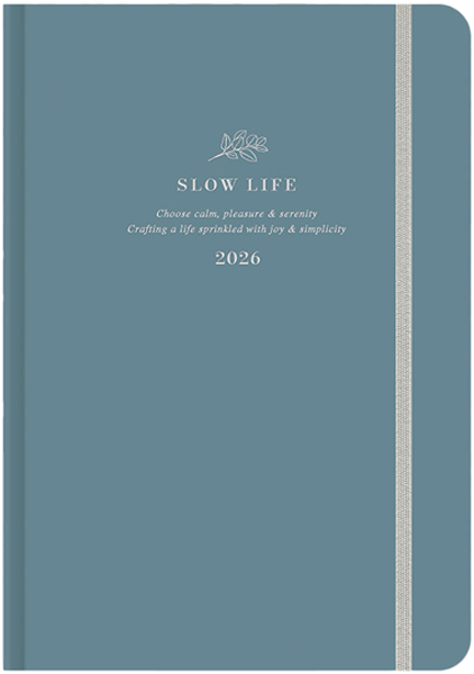 ΗΜΕΡΟΛΟΓΙΟ ADBOOK 26 SLOW LIFE-CADET BLUE 17*25 ΕΒΔΟΜΑΔΙΑΙO ΜΕ ΛΑΣΤΙΧΟ