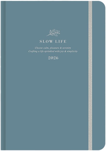 ΗΜΕΡΟΛΟΓΙΟ ADBOOK 26 SLOW LIFE-CADET BLUE 17*25 ΕΒΔΟΜΑΔΙΑΙO ΜΕ ΛΑΣΤΙΧΟ