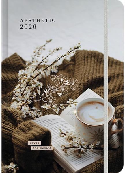 ΗΜΕΡΟΛΟΓΙΟ ADBOOK 26 AESTHETIC ΑΜΥΓΔΑΛΙΑ 17*25 ΕΒΔΟΜΑΔΙΑΙΟ ΜΕ ΛΑΣΤΙΧΟ