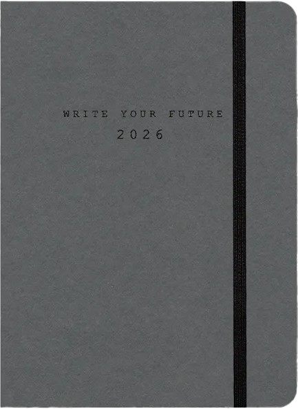ΗΜΕΡΟΛΟΓΙΟ ADBOOK 26 ECO CHARCOAL 12*17 ΗΜΕΡΗΣΙΟ ΜΕ ΛΑΣΤΙΧΟ